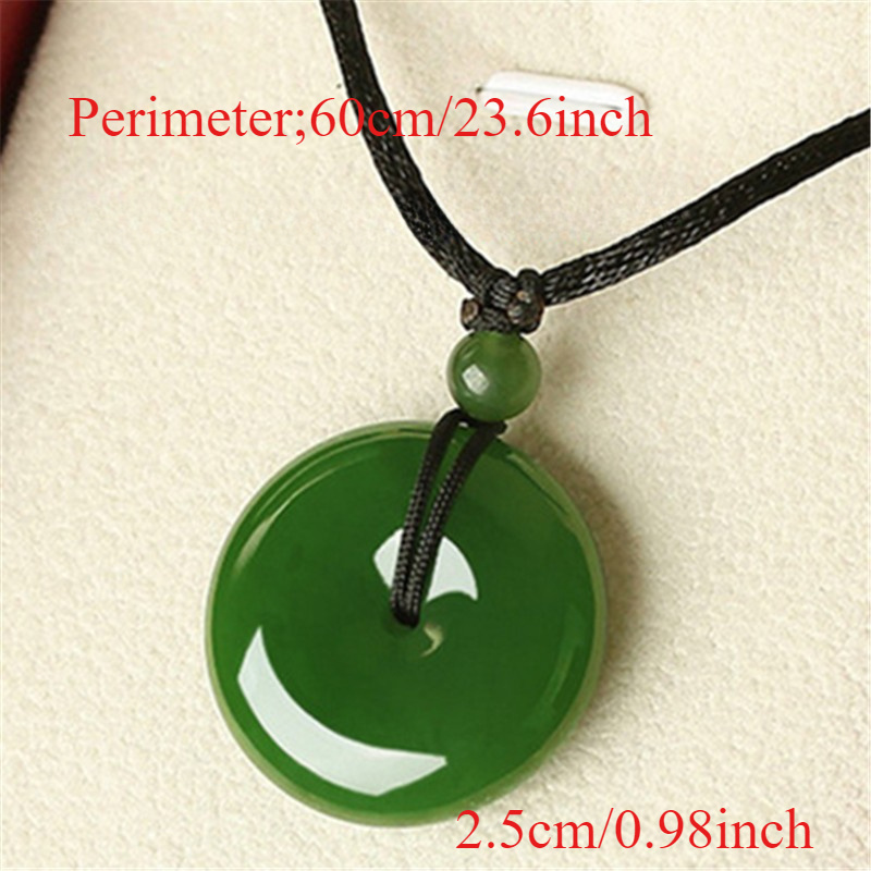 Unisex Green Peace Knot Pendant Necklace, Stylish and Versatile